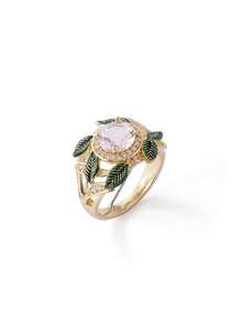 Trivaya 1 chiếc nhẫn Cubic Zirconia thanh lịch, kiểu dáng nữ, thích hợp cho đám cưới, lễ đính hôn, kỷ niệm, tiệc tùng, ngày Valentine và các dịp khác. - 1 # - Xem 5