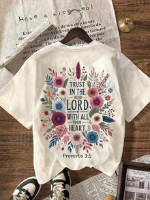 Camiseta vintage con gráfico de fe cristiana, regalo religioso, camiseta de mujer con patrón católico de la Virgen María para el domingo de iglesia, holgada y cómoda, camiseta de Pascua, camiseta de feliz Pascua, camiseta con gráfico de conejito, camiseta de conejo de Pascua, camiseta con gráfico de huevo, camiseta linda de Pascua, tops, tops de verano, conjuntos de verano para mujer, verano, ropa de verano, camisas, conjuntos de vacaciones para mujer, tops para mujer, conjuntos de primavera para mujer, blusas bonitas de mujer, top, conjuntos occidentales para mujer, tops lindos, tops blancos, tops para mujer, camisas para mujer, Y2k, crop top, camiseta blanca, ropa casual de calle, camiseta de verano de gran tamaño, camiseta de corte holgado, camiseta gráfica vintage, estilo callejero retro, top de algodón suave, camiseta de Camiseta Estilo Urbano, Camiseta Vintage Lavada, Top con Gráficos Retro, Camiseta Holgada Casual de Moda - Albaricoque - Ver 2