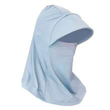UPF 50+ Wide Brim Ice Silk UV Protection Sports Balaclava Hat. Women's Outdoor Breathable Sun Protection Hat, Full Face & Neck Coverage, Ice Silk Material, Summer Sun Protection Gift For Girlfriend And Mom - Universal Size - View 8