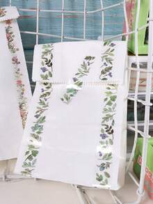 12 Rolls/Box Floral And Plant Pattern Transparent Tape Set, Creative Gold-Foil Pattern Fashion Masking Tape, Used For Envelope Cards And Gift Box Packaging Decoration, Scrapbook Decoration - Multicolor - View 7