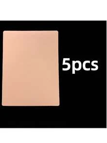 Couro de Silicone Rosa 1mm para Prática de Bordado, Couro de Silicone para Prática, Couro de Prática Pequeno Cor da Pele - Rosa empoeirado - Visão 6