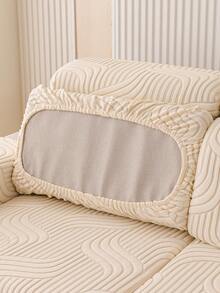 1 bộ bọc ghế sofa co giãn mềm mại, mới, phù hợp với sofa 1-2-3-4 chỗ ngồi hình chữ L, bọc đệm ngồi và tựa lưng, có thể giặt máy, chống trầy xước, thích hợp cho mọi mùa. - Màu be - Xem 6