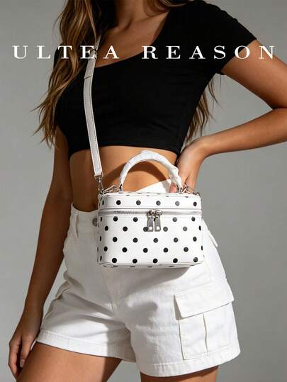 1 pieza Mochila, bolso de hombro, bolso cruzado de mujer de unicolor de cuero PU nuevo, bolso de hombro con forma de caja de moda, correa ajustable, adecuado para chicas, estudiantes universitarias, jóvenes profesionales, oficina, negocios, viajes, compras