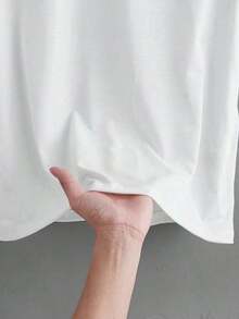 Minimalist Blue Striped Casual T-Shirt, Suitable For School, Going Out, Simple And Versatile, Summer Style - 彩色 - 查看 5