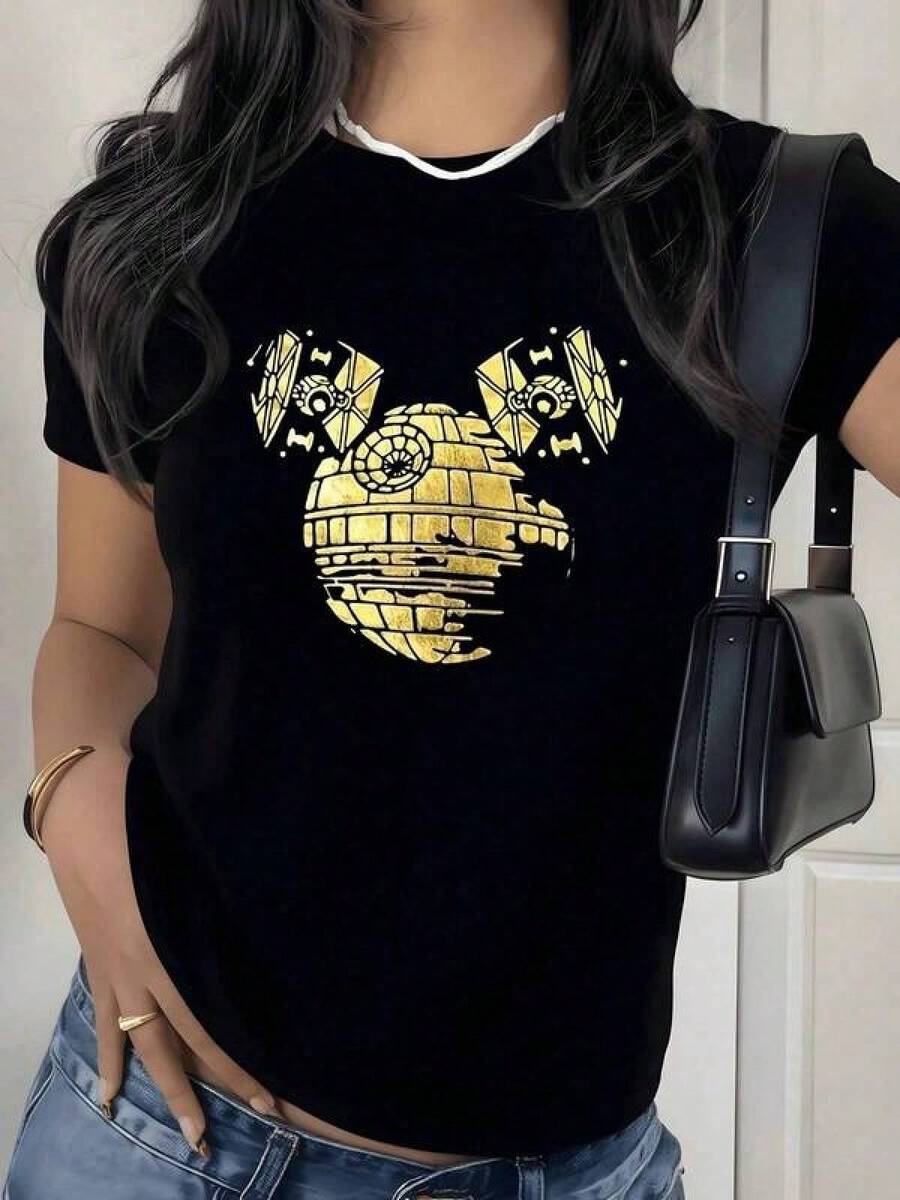 Women T-Shirts - Black - View 1