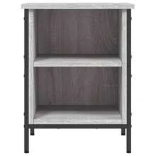 vidaXL Schuhregal Grau Sonoma 38x35x50 cm Holzwerkstoff Schuhregale Heim Garten Haushaltsbedarf Aufbewahrung,Ordnungssysteme, Kleideraufbewahrung,Schuhregale,schränke - Grau - Übersicht 2