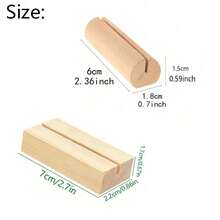 10/20 chiếc giá đỡ thiệp cưới bằng gỗ, đồ trang trí thủ công, vật trưng bày, bảng hiệu acrylic cho bàn tiệc cưới, tiệc sinh nhật và trang trí nhà cửa. - Xem 3