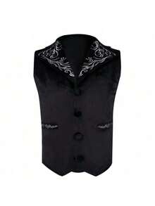 Cosplay Clothing - Black G24 Embroidered Vest - View 7