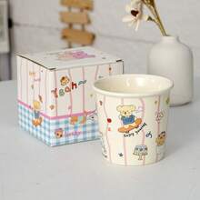 1pc Cartoon Ceramic Storage Jar, Utensil Holder, Suitable For Kitchen Storage, Tableware Storage, Home Decor, Back To School Supplies, Holiday Gifts - View 6