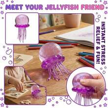 Đồ chơi gel mềm NeeDoh Schylling Jelly Squeeze Glitter Jellyfish - Đồ chơi cảm giác siêu bóp giảm căng thẳng Need Doh, phù hợp cho trẻ em và người lớn, quà tặng lý tưởng cho Lễ Phục sinh và sinh nhật - Nhiều màu - Xem 6