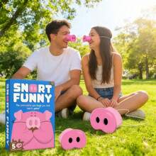 [Free Shipping] Snort Funny – The Oinkcredible You Laugh You Lose Party Game!Hilarious Pig Snout Challenge With 150 Cards|   Fun Game For Kids, Teens, & Adults, Ideal For Parties, Game Nights, Birthdays (1pc) - 1 CÁI - Xem 3