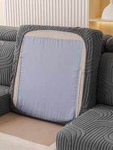 1 bộ bọc ghế sofa co giãn mềm mại, mới, phù hợp với sofa 1-2-3-4 chỗ ngồi hình chữ L, bọc đệm ngồi và tựa lưng, có thể giặt máy, chống trầy xước, thích hợp cho mọi mùa. - Xám - Xem 7