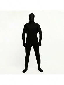 1 Bộ Zentai toàn thân, áo liền quần bó sát bằng spandex, trang phục cosplay tàng hình, trang phục biểu diễn sân khấu. - màu đen - Xem 14