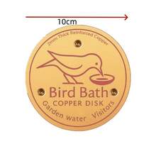 1/2PCS Bird Bath Copper Plate, 2mm Thick Reinforced Copper Cleaning Plate, Used For Bird Bath, Three-Point Support Ensures Year-Round Clean Water, Compatible With All Outdoor Bird Bath Bowls - 1pcs - View 5