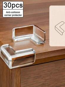 1/30 Scale Transparent Soft Furniture Corner Protectors, Suitable For Tables, Chairs, Wall Corners, Cabinets, Etc., Available In Various Random Colors And Styles. A Must-Have For Every Home. - A - View 12