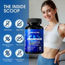 Miriyalyad Viyouth 7 In 1 Magnesium Complex | High Absorption | 1000mg Magnesium + Vitamin, Zinc | 60 Capsules - Gluten-Free, Non-GMO, Dietary, Healthcare Supplement [Free Shipping](2026 Latest Version) - 1 CÁI - Xem 7