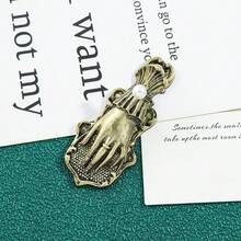 Clipe de Livro com Formato de Mão de Metal Vintage, Clipe de Marcador de Página Decorado com Pérolas, Suporte de Página 3D Estéreo, Marcador de Página 3D, Clipe de Decoração de Diário, Acessórios de Diário de Viagem, Clipe de Documento e Conta, Clipe de Marcador de Página de Papelaria de Escritório - Tamanho único. - Visão 6