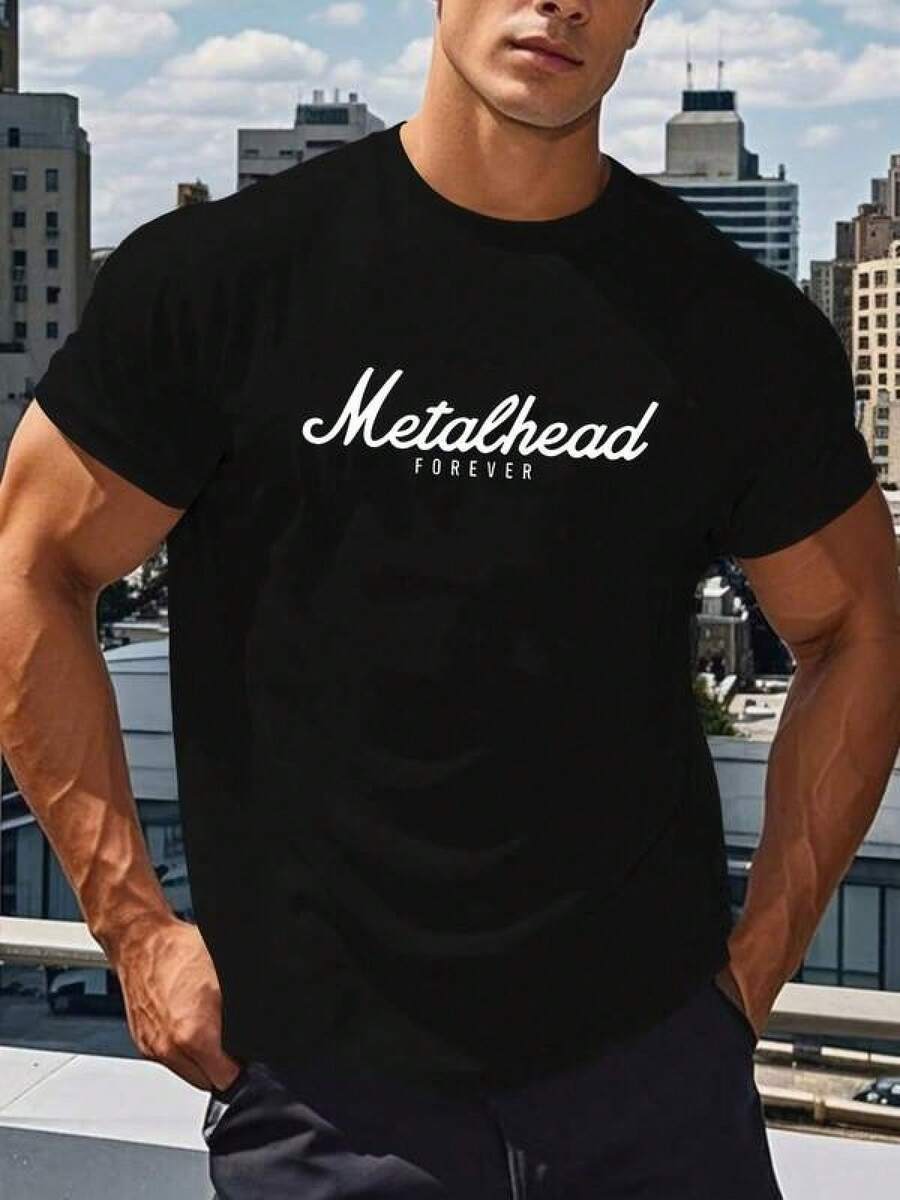 1 pieza Camiseta de manga corta de cuello redondo holgada unisex de 180g, 100% algodón puro transpirable y suave, estilo Y2K Bababask con estampado gráfico moderno, ideal para mujer y hombre, perfecta para uso diario, festivales, conciertos y todas las estaciones - Negro - Ver 1