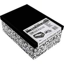 Pioneer Photo Albums B-1BW Photo Storage Box Damask Design Black and White - Blanco y Negro - Ver 6