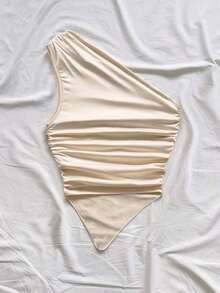 Blusa asimétrica del cuello para mujer para vacaciones de verano - Multicolor 2 - Ver 2