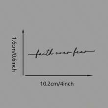 La fe es talla grande fuerte que el miedo. Adecuado para el espejo retrovisor del coche, botella de agua, espejo, pegatina de decoración interior del coche, accesorios para coche, pegatina para el espejo retrovisor del coche - A - Ver 3