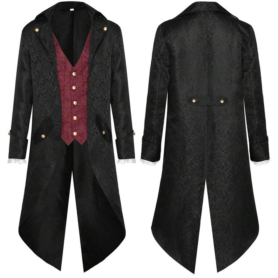 Men Cosplay Clothing - 2312157禮服外套酒紅 - 查看 1