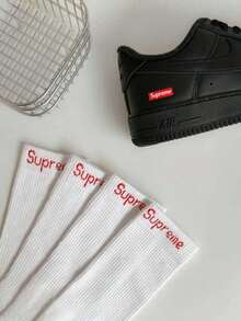 Supreme Hanes Crew Socks (4 Pack) - Black - View 3