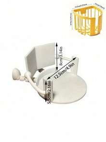 Portarotolo di carta igienica creativo a forma di postura umana seduta - Design divertente, portarotolo di carta igienica, regalo di compleanno, contenitore per il bagno, scatola per fazzoletti, plastica ABS, contenitore per carta igienica/decorazione innovativa per la casa/casa/adulti/adolescenti contenitore da scrivania, bagno/camera da letto/soggiorno, regalo per amici/famiglia/padrona di casa, stile minimalista (portarotolo di carta igienica/contenitore per il bagno/decorazione divertente per la casa/regalo scherzoso/regalo unico/accessori per il bagno/contenitore da scrivania) - Multicolore - Visualizzare 11