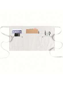 5-Pocket Waitress Apron - Rivet Strap Unisex Short/Waist Apron, Suitable For Cafe, Restaurant, Kitchen And Home Use - Multicolor - View 10