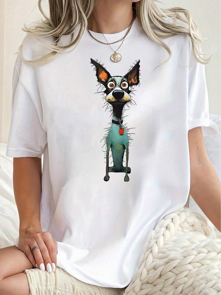 Dam-T-shirts - Vitt - Visa 1
