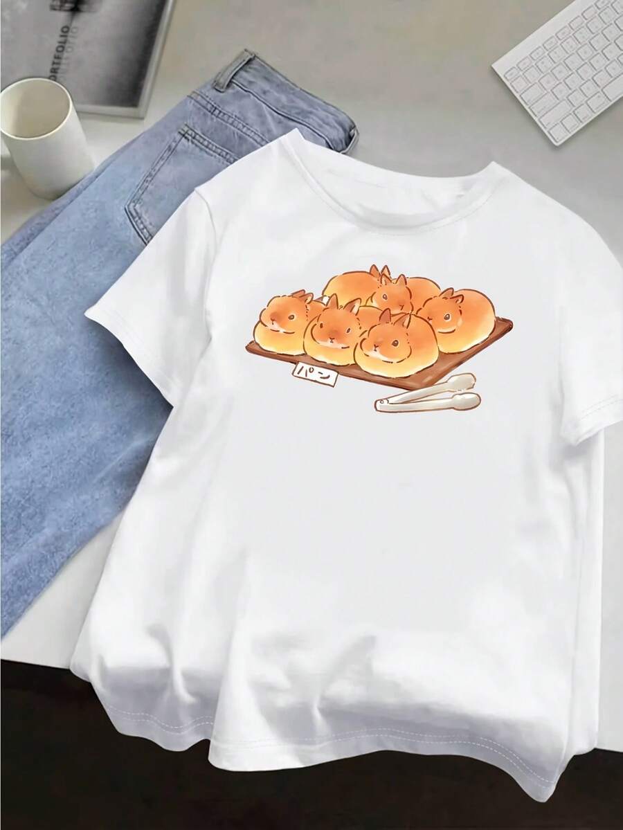 Dam-T-shirts - Vitt - Visa 1