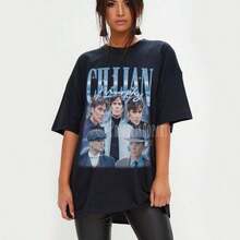 Camiseta vintage de Cillian Murphy para mujer, camiseta de Cillian Murphy, camiseta de Cillian Murphy, póster de Cillian Murphy, camiseta de película de Cillian Murphy, camisetas retro de Cillian Murphy, estilo gótico de moda. - Negro - Ver 6