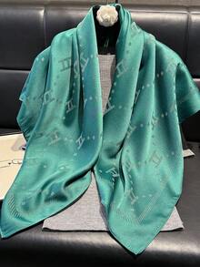 1 Stück eleganter Buchstaben-Muster Bandana Schal, vielseitiger Mode-Kopftuch, Schal für Frauen - Verschiedenfarbig - Übersicht 17