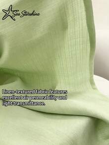 Starfish Women's Fashionable Versatile Minimalist Elegant Khaki Round Neck Sleeveless Dress, Suitable For Commuting In Spring And Summer - Green - View 6