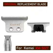 Kemei KM-1949 KM-1948 KM-5021 KM-5026 KM-5027 男士理发器替换刀片,理发剪替换刀头,原厂理发器配件 - 銀色 - 查看 5