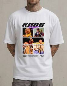 Camiseta de hombre de talla grande con estampado de  3 - Blanco - Ver 6