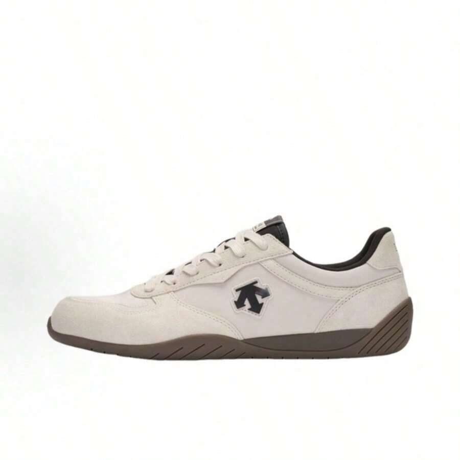 DESCENTE Chron SLIM Series Retro-Style Low-Top Racing Shoes For Both Men And Women. - Beige - View 1