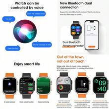 Microwear AI Voice Control Smart Watch - Intelligent Assistant + Health . Features: AI Voice Control, ChatGPT Integration, 2.2" Colorful Touchscreen, Customizable Watch Faces, 24/7 Heart Rate/Blood Oxygen/Sleep Monitoring, Multiple Sports Modes, IP68 Waterproof, Calls & Alerts, Stock Tracking, Noise Detection. Suitable For Business, Fitness, Outdoor, Students. Compatible With Android & IOS, 350mAh Battery. - Beige - View 9