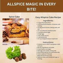 SPICY ORGANIC Pure Organic Allspice Ground 4 Oz. - Certified USDA Organic - Allspice Seasoning For Baking, Marinades, Pickling, Stews, Sauces, And Beverages Flavor - SO-ALLS-4OZ - View 6