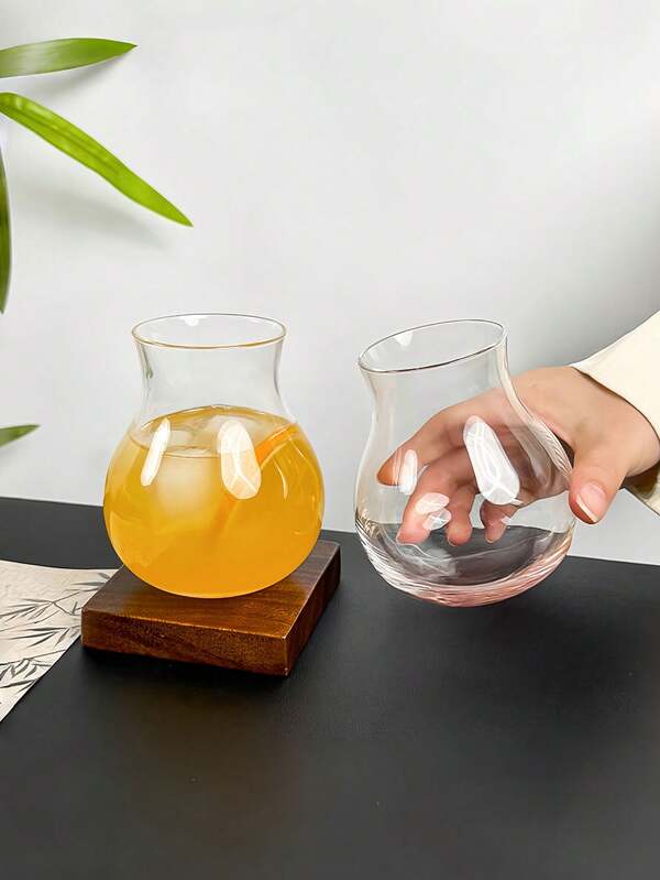 1pc INS Style New Chinese Milkshake Fruit Tea Cup Transparent Glass Cup Creative Soda Water Cup, Suitable For Drinking Water, Milk, Oatmeal, Tea, Juice, Breakfast, Coffee, Beverages, Etc., Applicable For Cafes, Homes, Restaurants, Parties, Balls, Offices, Father's Day Gift, Mother's Day Gift, Gift For Friends, Gift For Boyfriend And Girlfriend, Gift For Family, Gift For Teachers, Gift For Colleagues, Halloween Gift, Christmas Gift