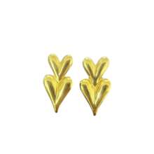 European And American Style Stacked Heart Metal Stud Earrings For Women, Versatile And Elegant - Multicolor - View 7