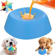 1 Pet Toy And 1 Pet Wan Combination Set  Slow Feeder Dog Bowls For Liquid Tread,Dog Lick Bowl For Bone Broth,Yogurt,And Wet Dog Food,Dog Licking Toy For Large, Medium, And Small Dogs. - 200ml - View 8