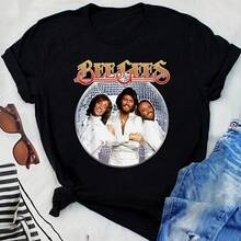 Bee Gees T-Shirt Black Cotton All Size S-345XL - Black - View 1