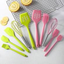 5pcs Silicone Spatula & Spoon Set, Silicone Cooking Utensils, Heat Resistant 600°F Non-Stick Silicone Spatulas & Spoons, Suitable For Cooking & Baking - Multicolor - View 3