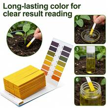 Tiras de prueba de pH 1-14, papel de prueba de calidad del agua para acuario doméstico, piscina, agua al aire libre y prueba de suelo - Multicolor - Ver 3