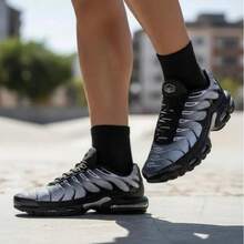 Promotion: TN Plus Vapor Bubble Cushioned Running Shoes, Air Fitness Gym Training, Premium, 24-Hour Shipping, Black And White - TN石墨 - 查看 2