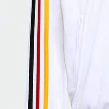 adidas originals FIREBIRD TRACK Adicolor Sport TOP 休閒運動寬鬆條紋領長袖夾克 男款 - 白色 - 查看 3