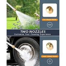 KOKK2O Upgraded Jet Nozzle For Garden Hose Power Washer Wand Hydro Jet High Pressure Washer Tools With 2 Different Nozzles And Hose Quick Connectors - Black - View 4