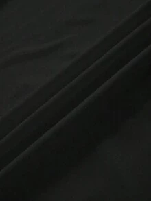 Camiseta Personalizada de Manga Corta con Cuello Redondo y Estampado de Lema para Mujer - Estilo Vintage Urbano, Holgada, de Algodón - Negro - Ver 5