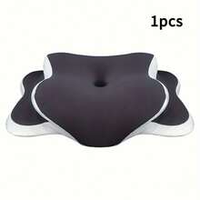 Bantal Leher Kupu-kupu Ergonomis dari Busa Memori dengan Bentuk C/Penyesuaian Tinggi Ganda, Sarung Transparan Memberikan Dukungan - Bantal Bantu Tidur Cocok untuk Posisi Tidur Miring/Terlentang/Tengkurap, Penggunaan Ganda untuk Perjalanan dan Rumah, Dapat Dicuci dengan Mesin - B - View 13